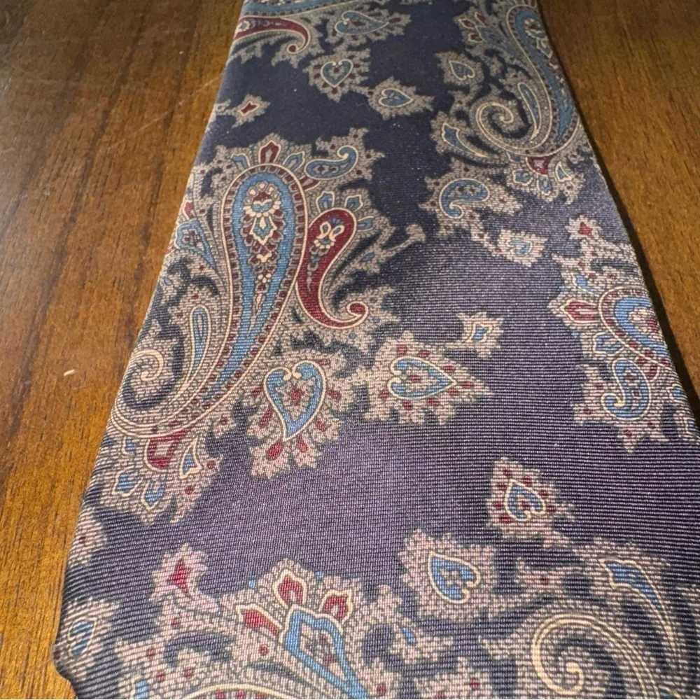 Vintage Lot of 2 Oscar de la Renta 100% Silk Mens Necktie Ties Couture